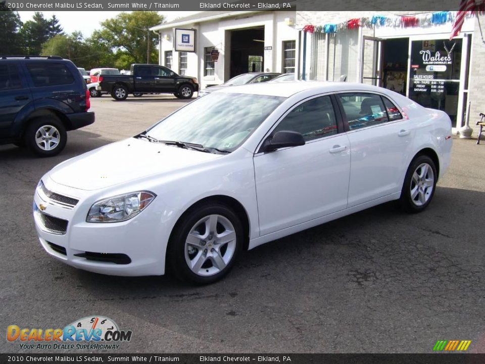 2010 Chevrolet Malibu LS Sedan Summit White / Titanium Photo #6