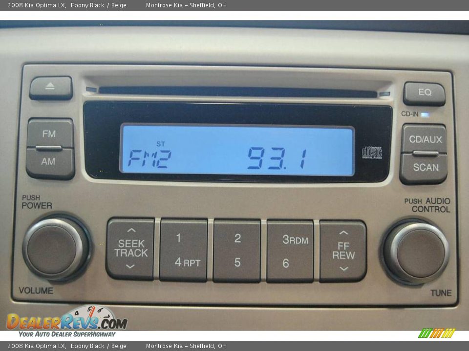 2008 Kia Optima LX Ebony Black / Beige Photo #31