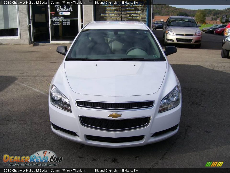2010 Chevrolet Malibu LS Sedan Summit White / Titanium Photo #7