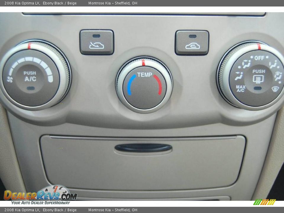 2008 Kia Optima LX Ebony Black / Beige Photo #32