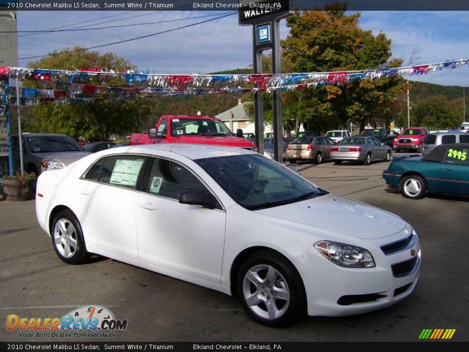 2010 Chevrolet Malibu LS Sedan Summit White / Titanium Photo #8