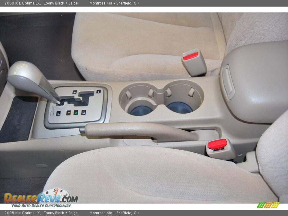 2008 Kia Optima LX Ebony Black / Beige Photo #34