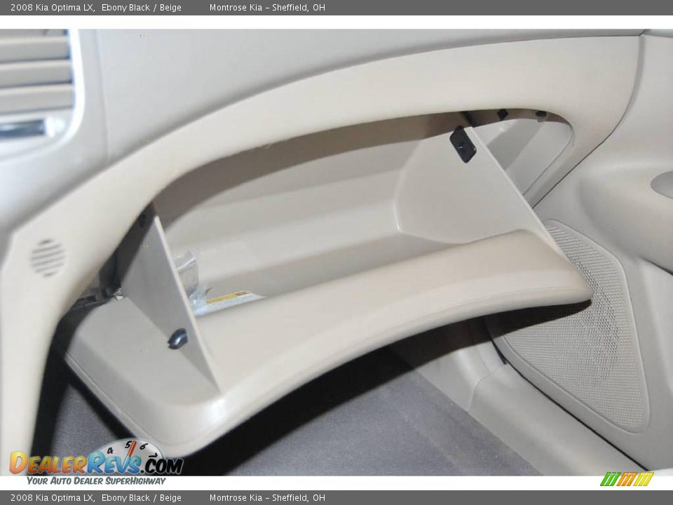 2008 Kia Optima LX Ebony Black / Beige Photo #35