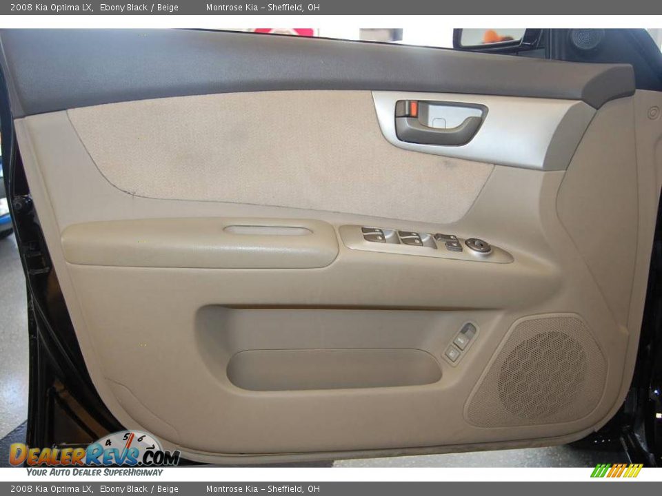 2008 Kia Optima LX Ebony Black / Beige Photo #36