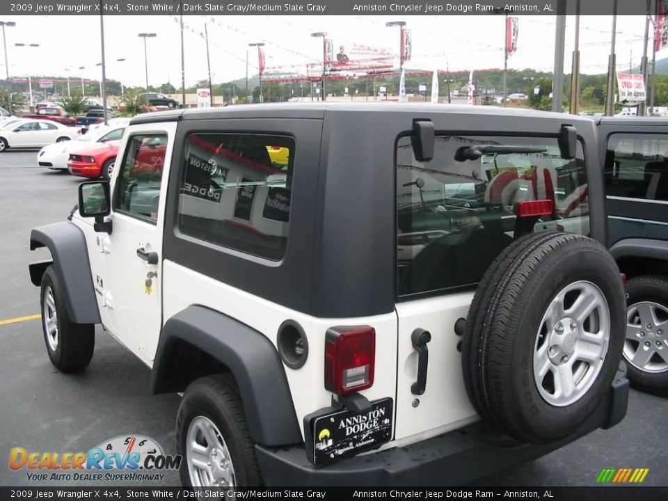 2009 Jeep Wrangler X 4x4 Stone White / Dark Slate Gray/Medium Slate Gray Photo #12