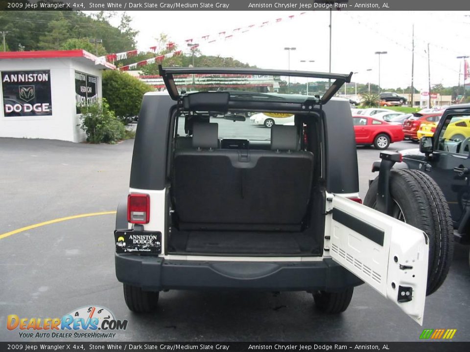 2009 Jeep Wrangler X 4x4 Stone White / Dark Slate Gray/Medium Slate Gray Photo #13