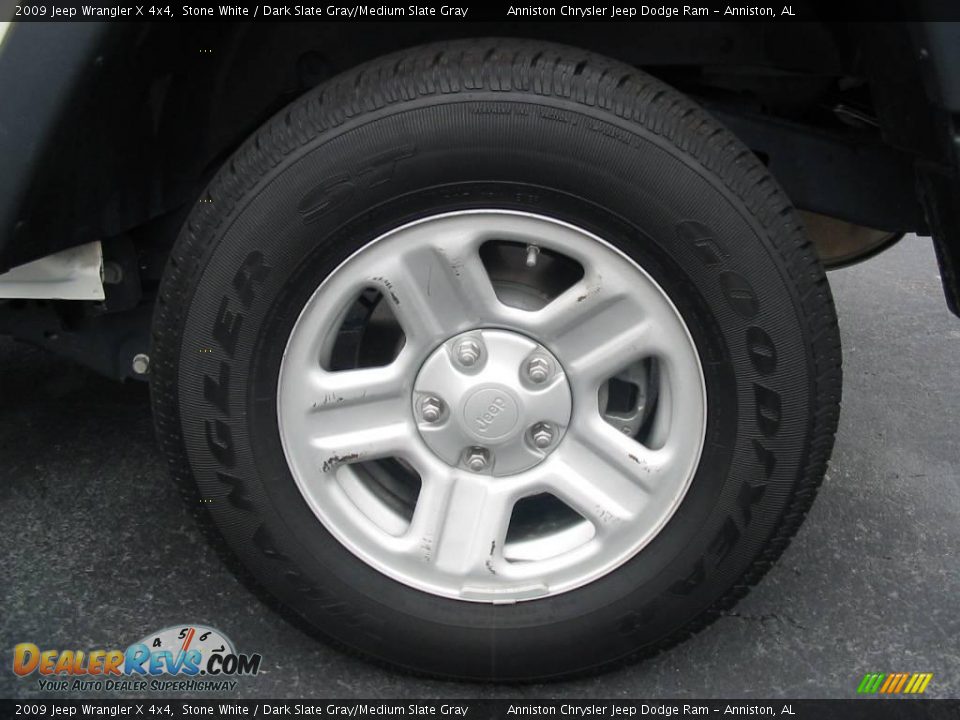 2009 Jeep Wrangler X 4x4 Stone White / Dark Slate Gray/Medium Slate Gray Photo #14