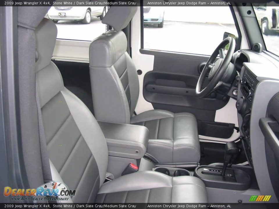 2009 Jeep Wrangler X 4x4 Stone White / Dark Slate Gray/Medium Slate Gray Photo #15