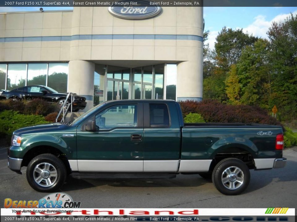2007 Ford F150 XLT SuperCab 4x4 Forest Green Metallic / Medium Flint Photo #1