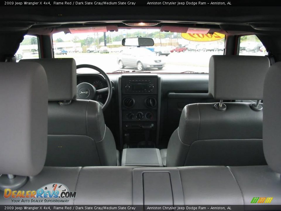 2009 Jeep Wrangler X 4x4 Flame Red / Dark Slate Gray/Medium Slate Gray Photo #4