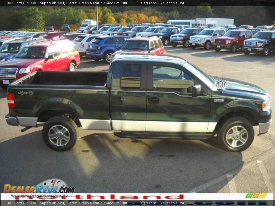 2007 Ford F150 XLT SuperCab 4x4 Forest Green Metallic / Medium Flint Photo #5