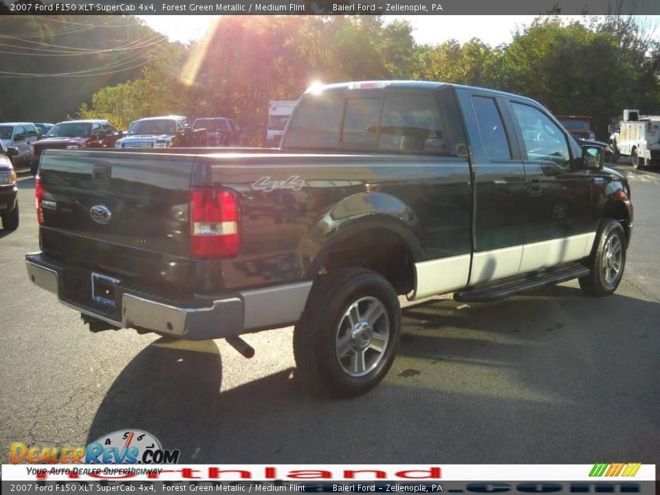 2007 Ford F150 XLT SuperCab 4x4 Forest Green Metallic / Medium Flint Photo #6