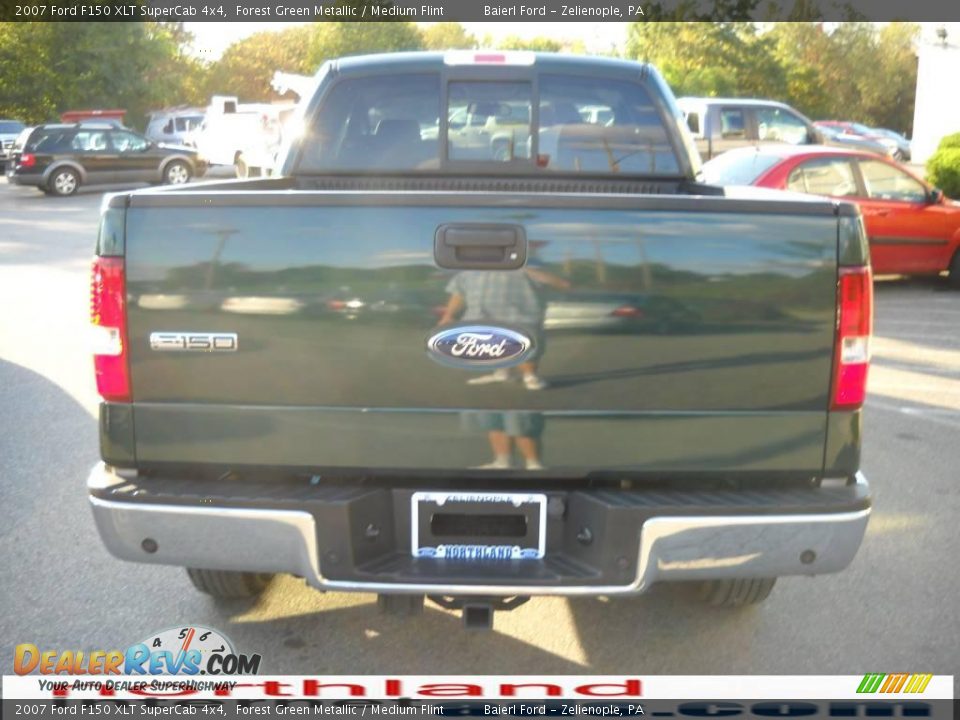 2007 Ford F150 XLT SuperCab 4x4 Forest Green Metallic / Medium Flint Photo #7