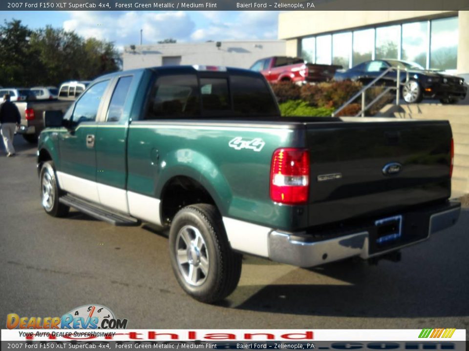 2007 Ford F150 XLT SuperCab 4x4 Forest Green Metallic / Medium Flint Photo #8