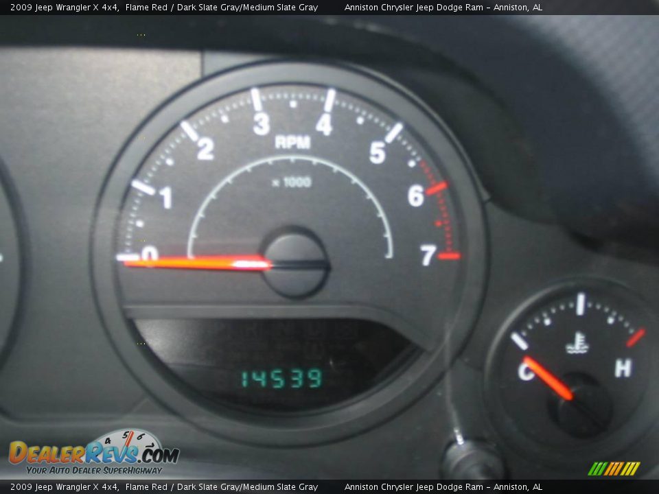 2009 Jeep Wrangler X 4x4 Flame Red / Dark Slate Gray/Medium Slate Gray Photo #8
