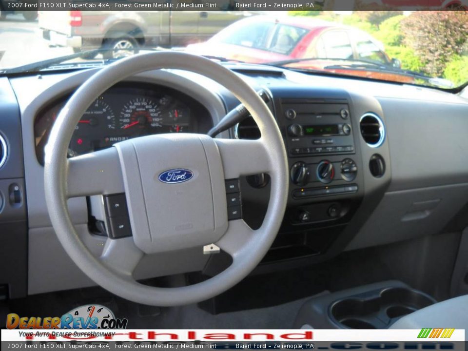 2007 Ford F150 XLT SuperCab 4x4 Forest Green Metallic / Medium Flint Photo #14