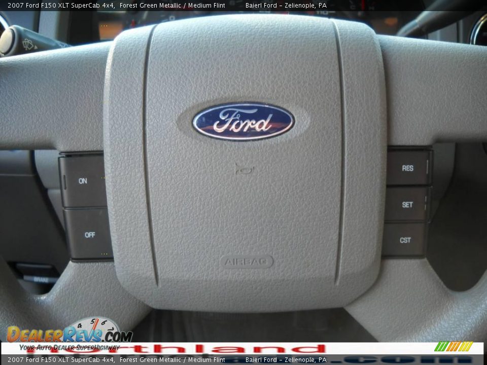 2007 Ford F150 XLT SuperCab 4x4 Forest Green Metallic / Medium Flint Photo #19