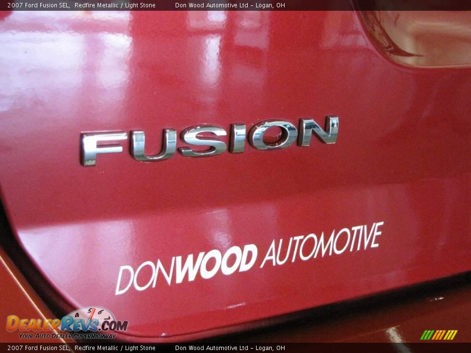 2007 Ford Fusion SEL Redfire Metallic / Light Stone Photo #7