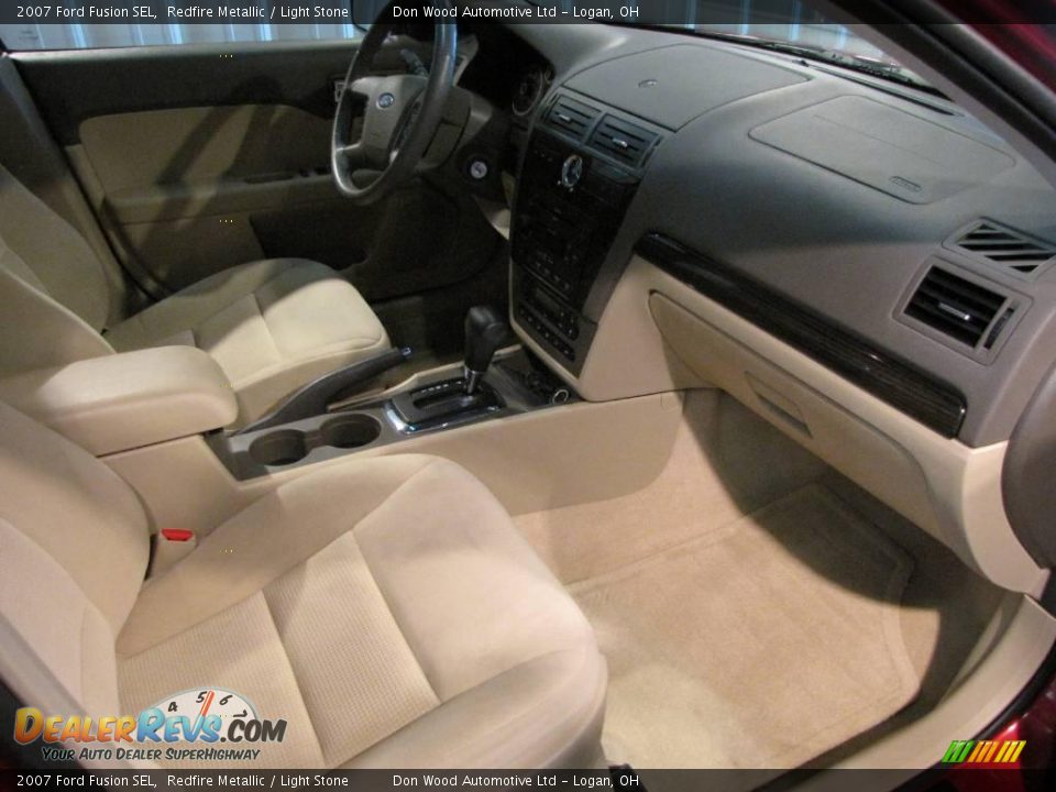 2007 Ford Fusion SEL Redfire Metallic / Light Stone Photo #9