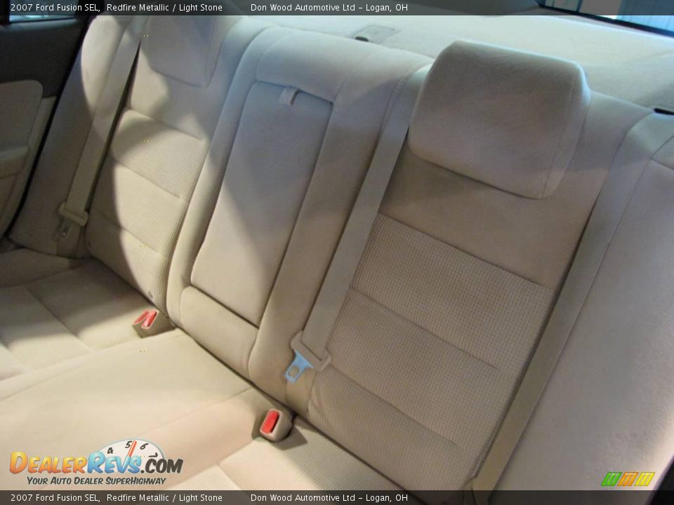 2007 Ford Fusion SEL Redfire Metallic / Light Stone Photo #10