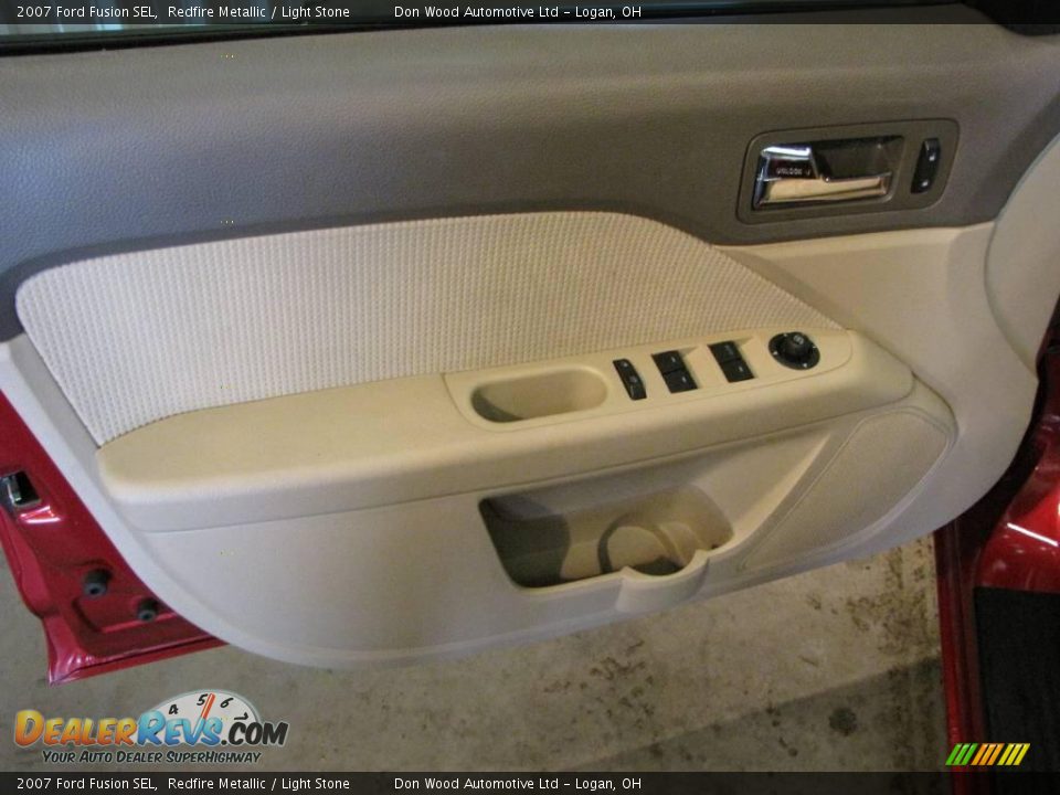 2007 Ford Fusion SEL Redfire Metallic / Light Stone Photo #12