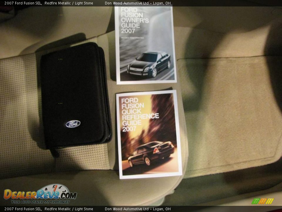 2007 Ford Fusion SEL Redfire Metallic / Light Stone Photo #18