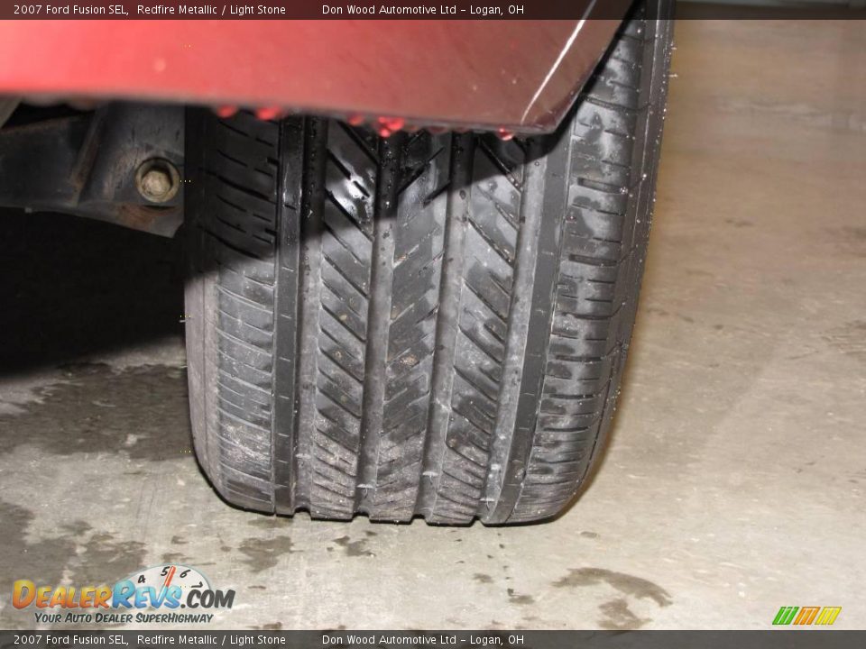 2007 Ford Fusion SEL Redfire Metallic / Light Stone Photo #19