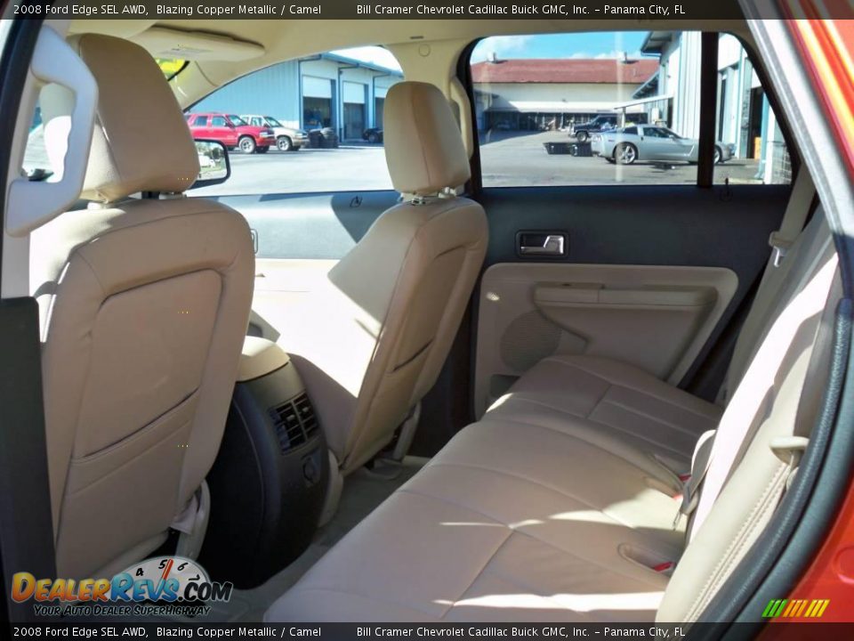 2008 Ford Edge SEL AWD Blazing Copper Metallic / Camel Photo #5