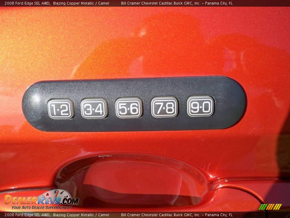 2008 Ford Edge SEL AWD Blazing Copper Metallic / Camel Photo #6