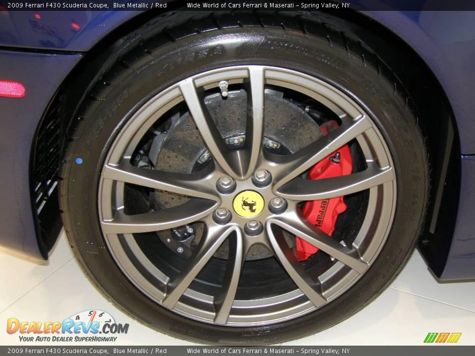 2009 Ferrari F430 Scuderia Coupe Blue Metallic / Red Photo #7