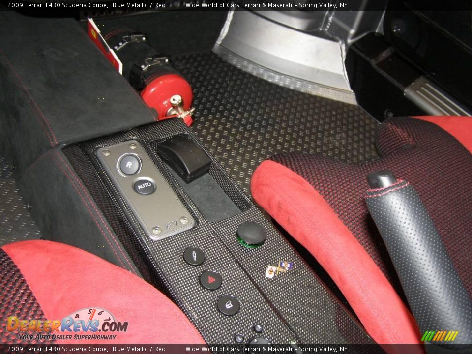 2009 Ferrari F430 Scuderia Coupe Blue Metallic / Red Photo #13