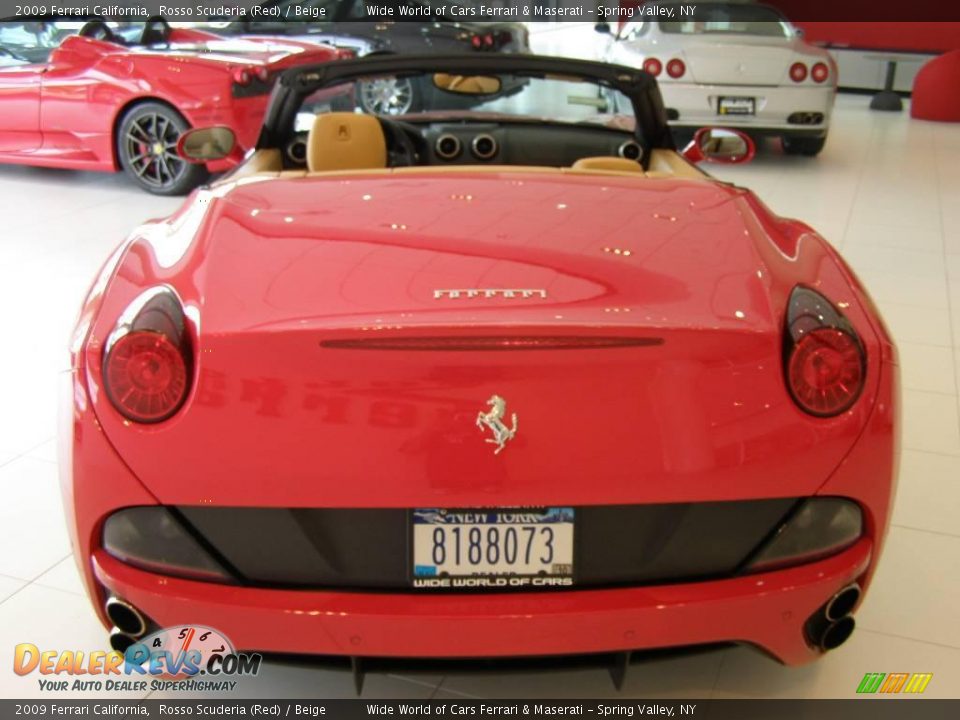 2009 Ferrari California Rosso Scuderia (Red) / Beige Photo #4