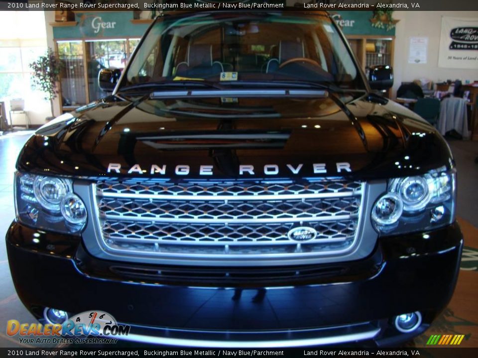 2010 Land Rover Range Rover Supercharged Buckingham Blue Metallic / Navy Blue/Parchment Photo #1