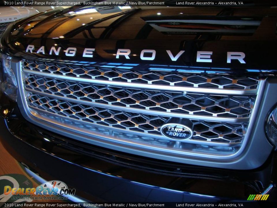 2010 Land Rover Range Rover Supercharged Buckingham Blue Metallic / Navy Blue/Parchment Photo #2