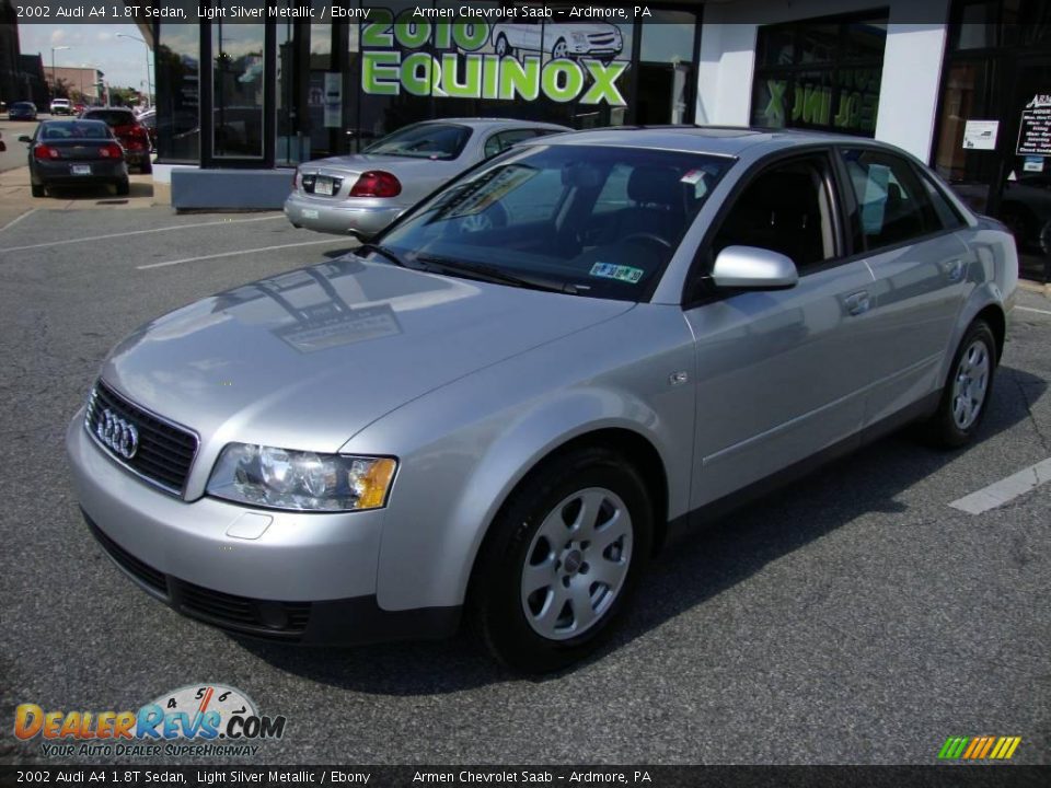 2002 Audi A4 1.8T Sedan Light Silver Metallic / Ebony Photo #1