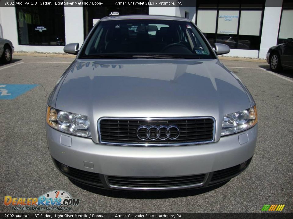 2002 Audi A4 1.8T Sedan Light Silver Metallic / Ebony Photo #3