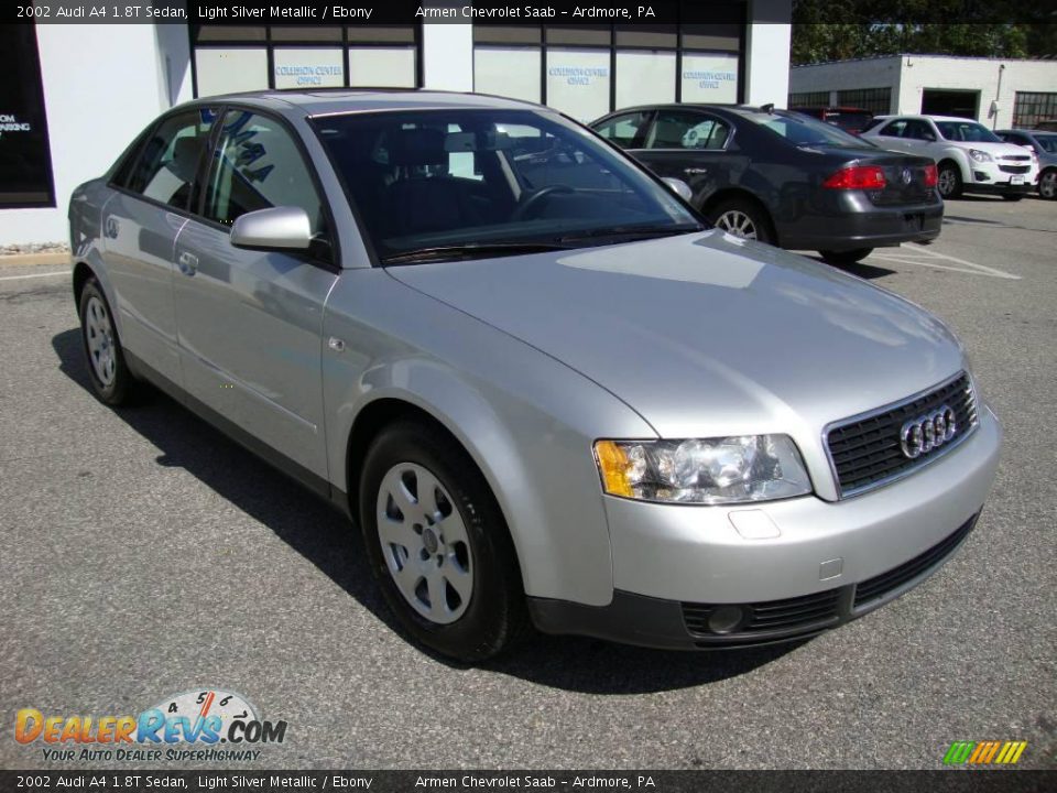 2002 Audi A4 1.8T Sedan Light Silver Metallic / Ebony Photo #4