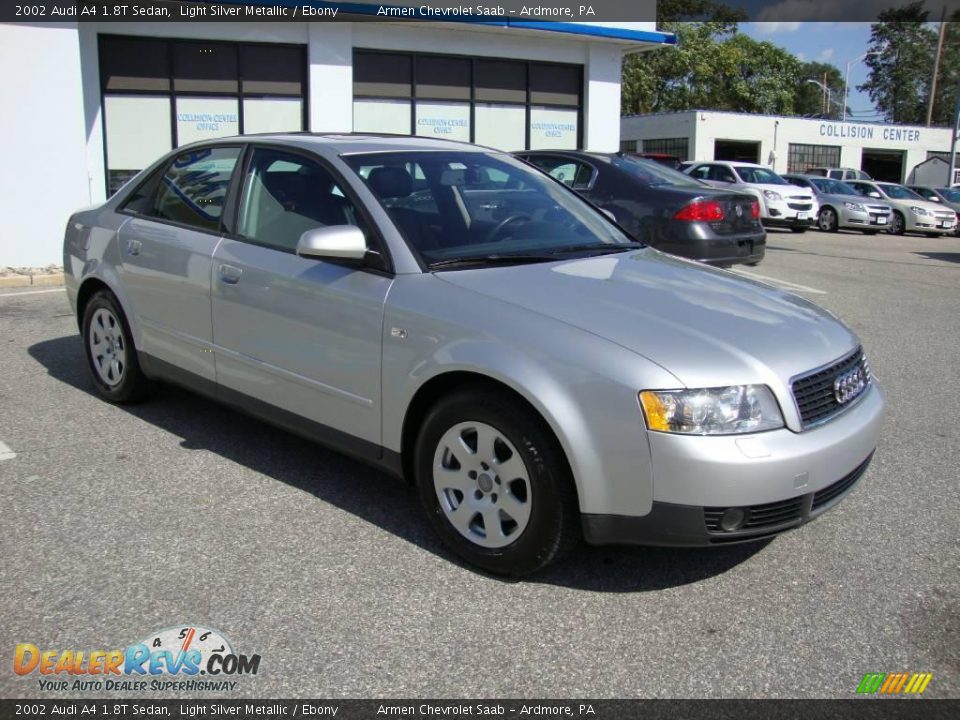 2002 Audi A4 1.8T Sedan Light Silver Metallic / Ebony Photo #5