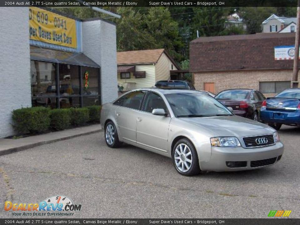 2004 Audi A6 2.7T S-Line quattro Sedan Canvas Beige Metallic / Ebony Photo #1