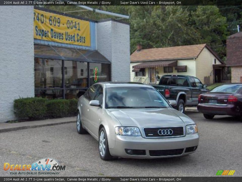 2004 Audi A6 2.7T S-Line quattro Sedan Canvas Beige Metallic / Ebony Photo #2