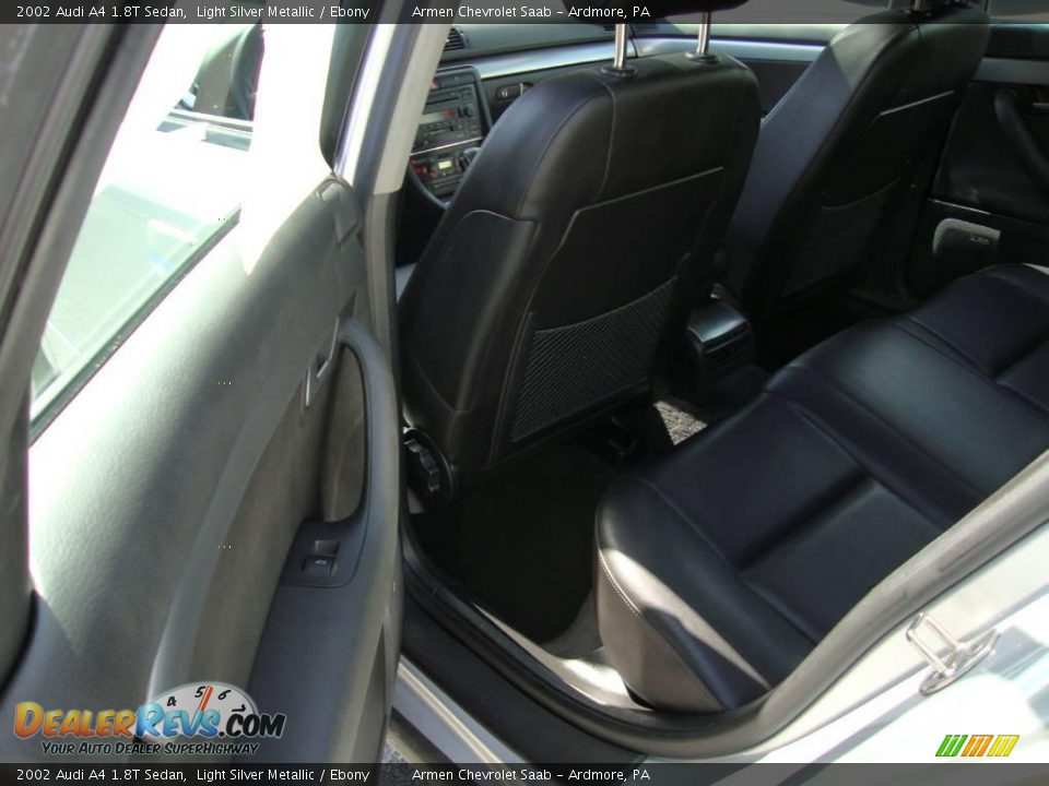 2002 Audi A4 1.8T Sedan Light Silver Metallic / Ebony Photo #21