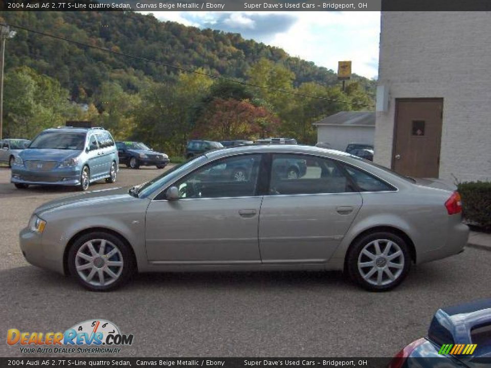 2004 Audi A6 2.7T S-Line quattro Sedan Canvas Beige Metallic / Ebony Photo #5