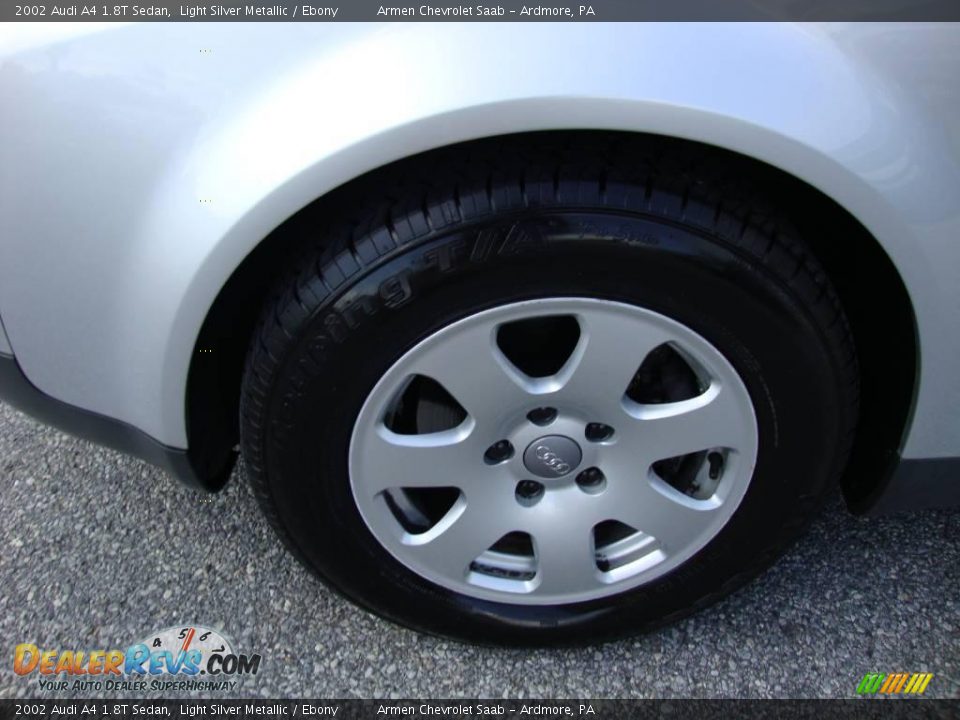 2002 Audi A4 1.8T Sedan Light Silver Metallic / Ebony Photo #26