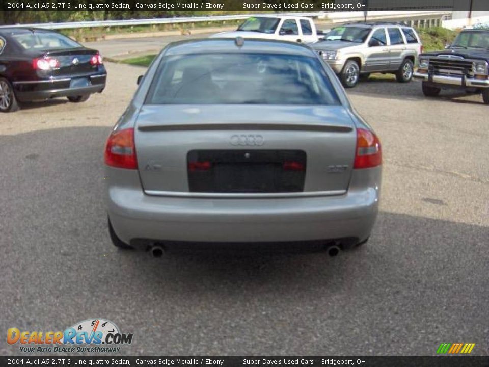 2004 Audi A6 2.7T S-Line quattro Sedan Canvas Beige Metallic / Ebony Photo #8