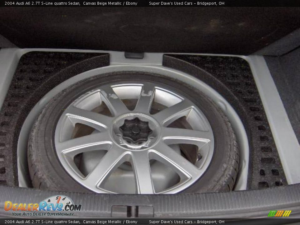 2004 Audi A6 2.7T S-Line quattro Sedan Canvas Beige Metallic / Ebony Photo #11