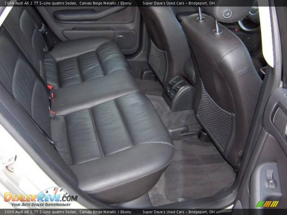 2004 Audi A6 2.7T S-Line quattro Sedan Canvas Beige Metallic / Ebony Photo #12