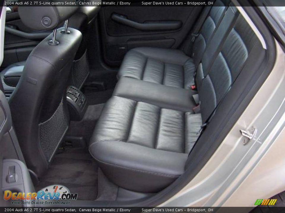 2004 Audi A6 2.7T S-Line quattro Sedan Canvas Beige Metallic / Ebony Photo #14