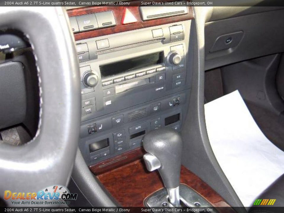 2004 Audi A6 2.7T S-Line quattro Sedan Canvas Beige Metallic / Ebony Photo #18