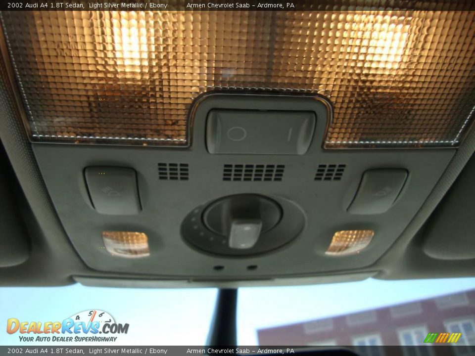 2002 Audi A4 1.8T Sedan Light Silver Metallic / Ebony Photo #35