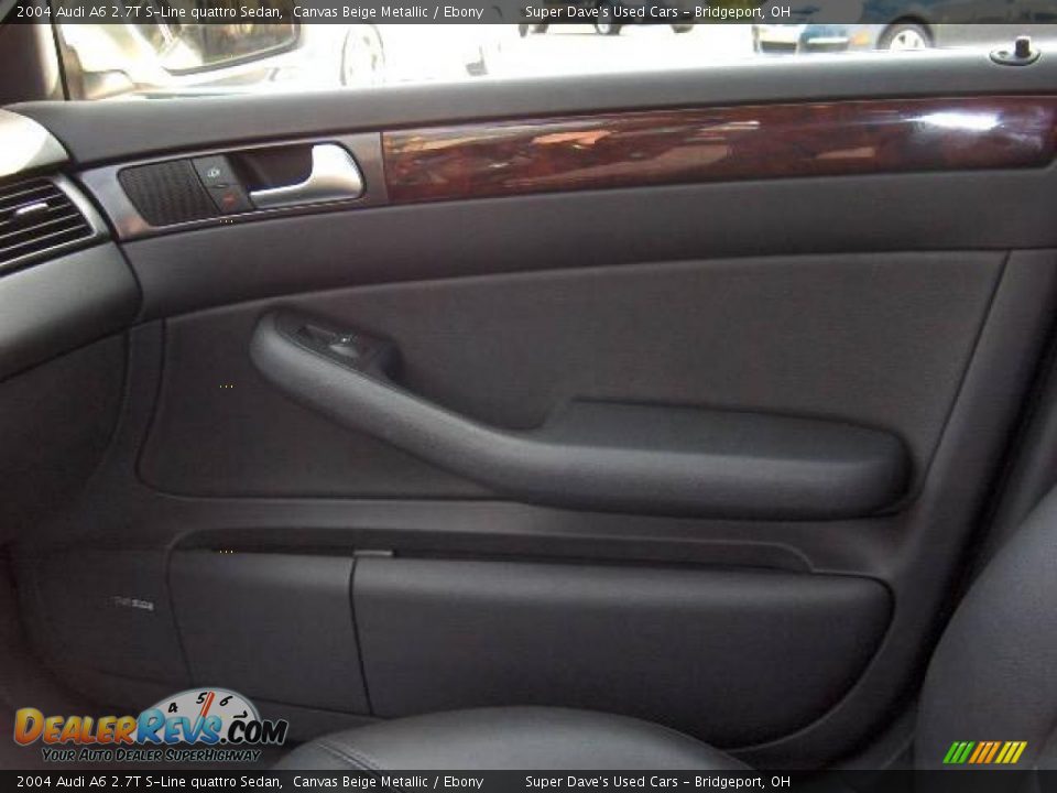 2004 Audi A6 2.7T S-Line quattro Sedan Canvas Beige Metallic / Ebony Photo #19